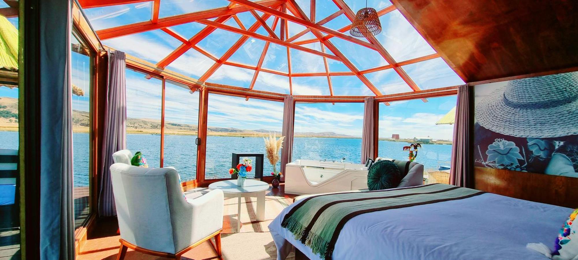 Uros Kay Pacha Lodge Puno Szoba fotó