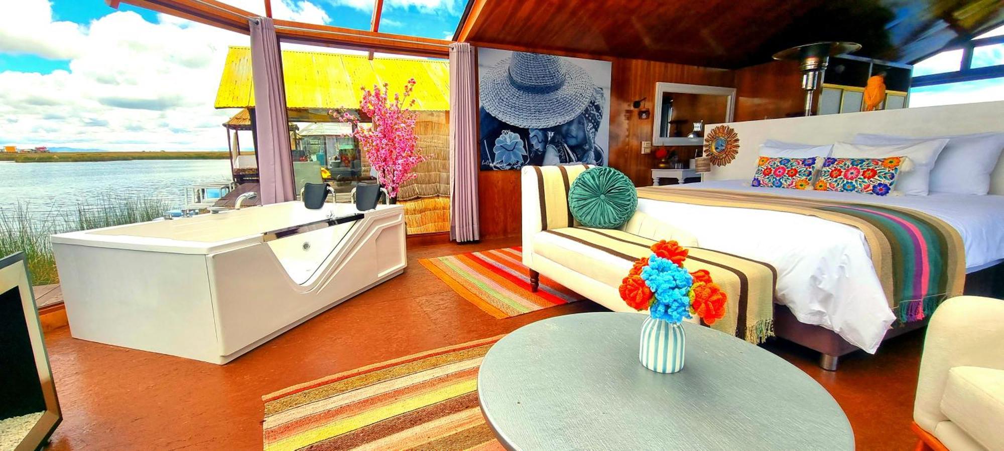 Uros Kay Pacha Lodge Puno Szoba fotó